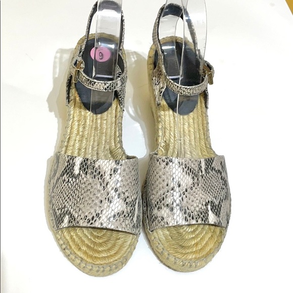 KG Kurt Geiger Naomi Espadrille Snakeskin Wedge 9M - Picture 4 of 13